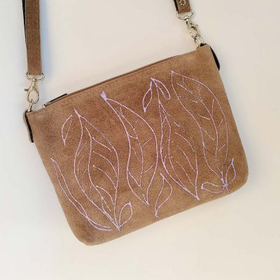 Bolso petit Treblad Marró-Lila