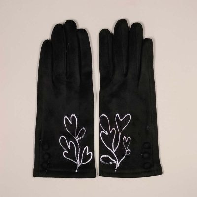 Guant Indira Negre-Lila