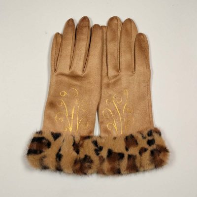 Guant Ona Camel - Animal print - or