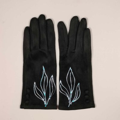 Guant Trebad Negre - Blau Turquesa