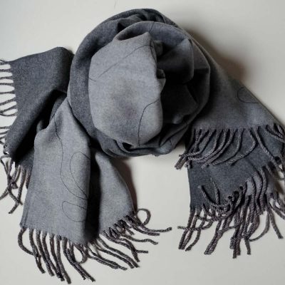 Foulard INDIRA Gris clar i fosc - Gris fosc