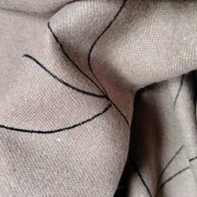 Foulard TREBLAD marró, gris i negre